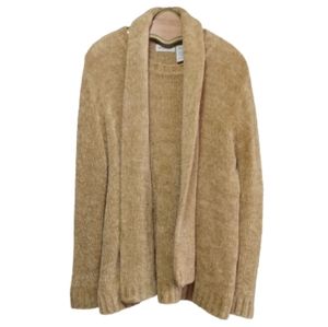 White Stag Tan Fuzzy Chunky Warm Sweater XL